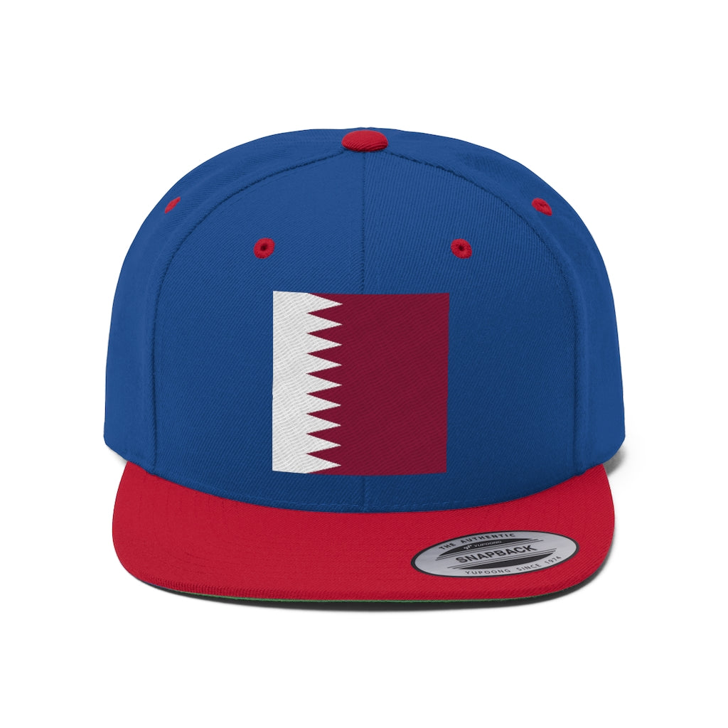 QATAR Unisex Flat Bill Hat