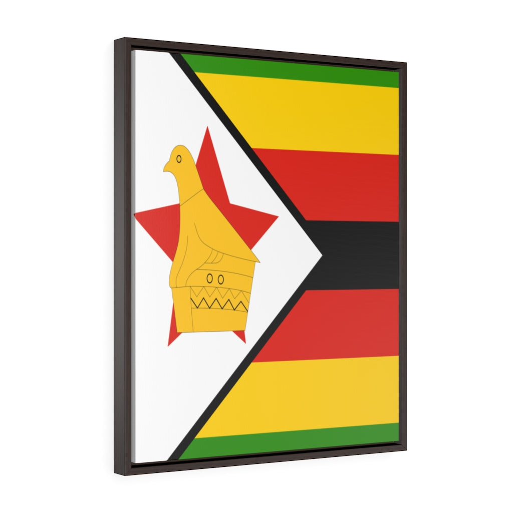 ZIMBABWE Vertical Framed Premium Gallery Wrap Canvas