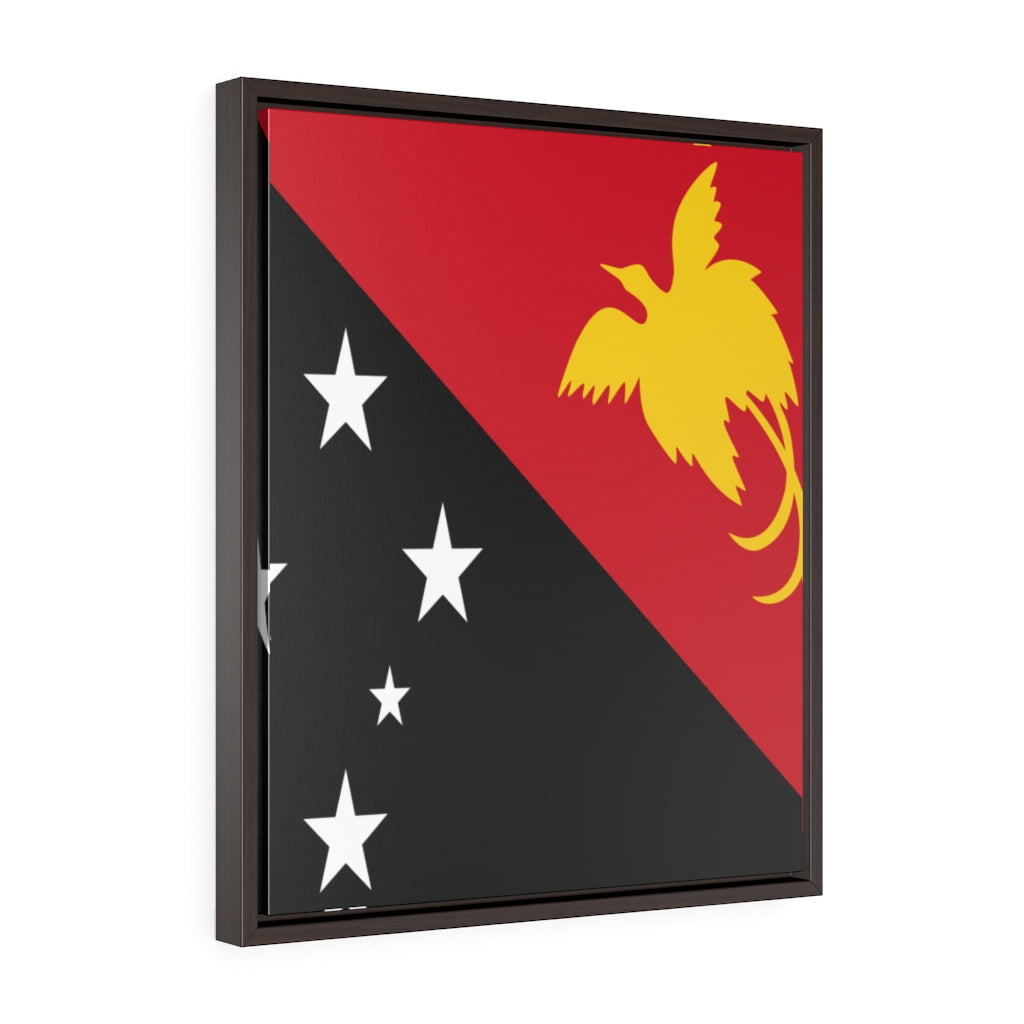 PAPUA NEW GUINEA Vertical Framed Premium Gallery Wrap Canvas