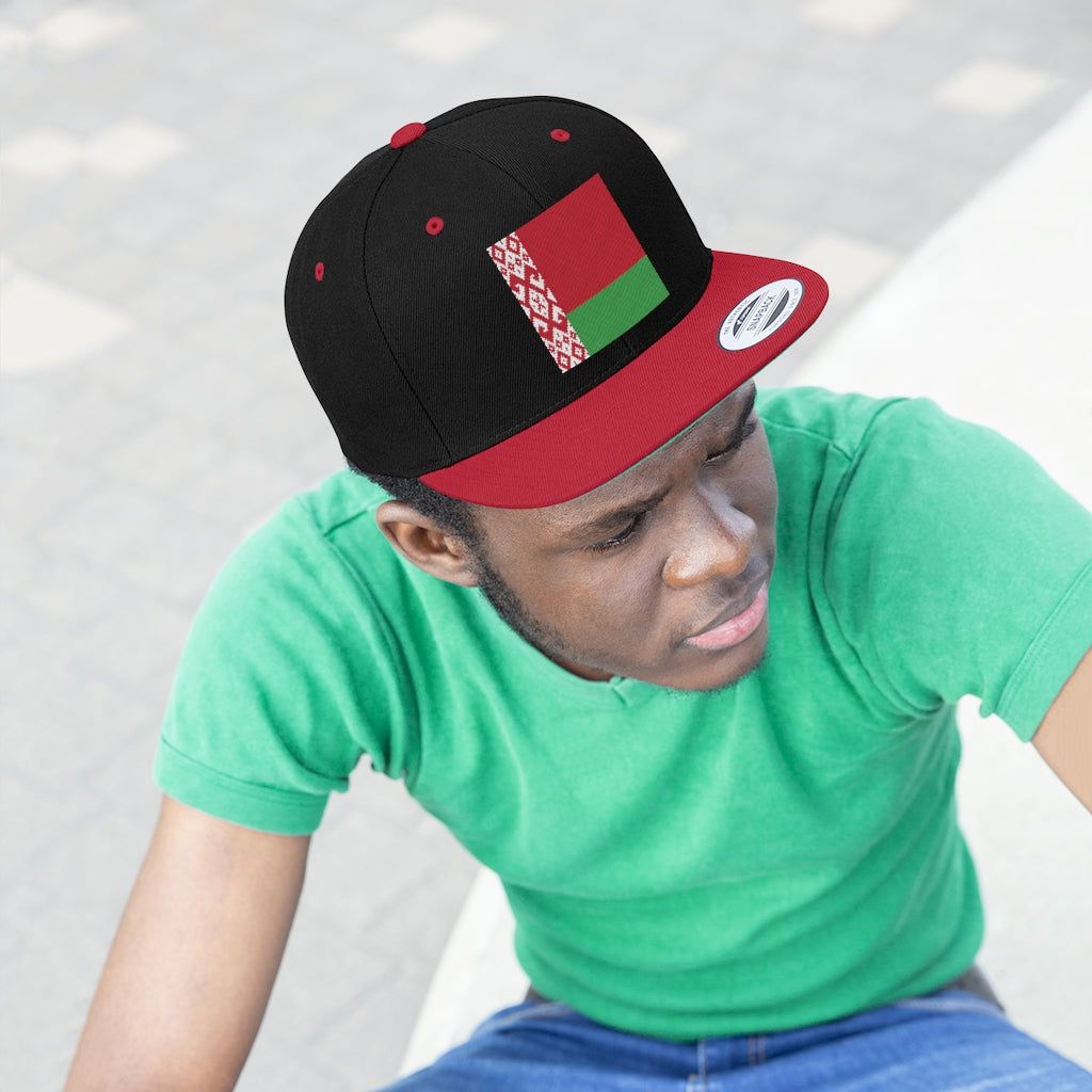 BELARUS Unisex Flat Bill Hat