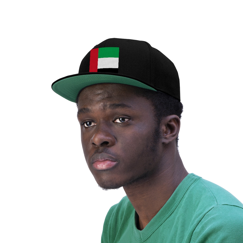 UNITED ARAB EMIRATES Unisex Flat Bill Hat