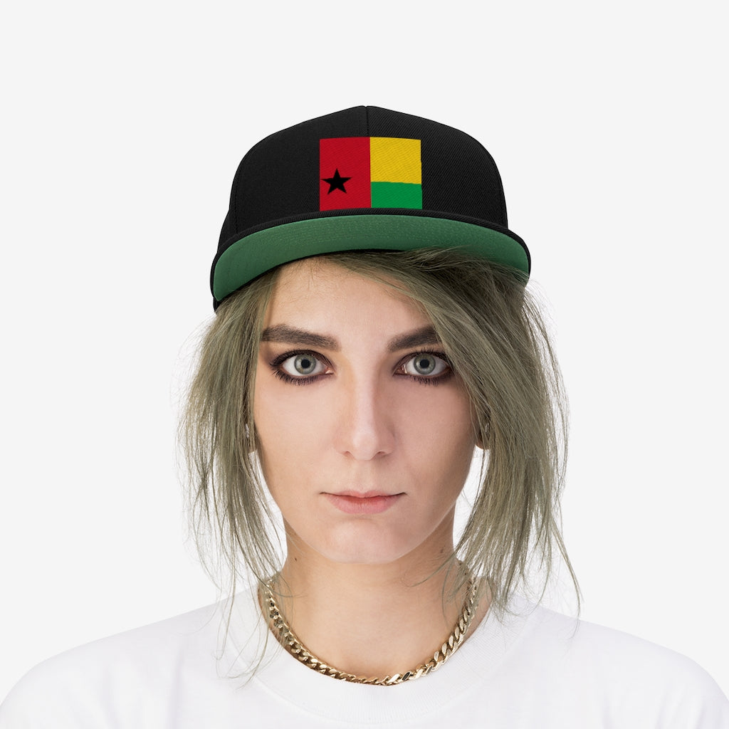 GUINEA-BISSAU Unisex Flat Bill Hat