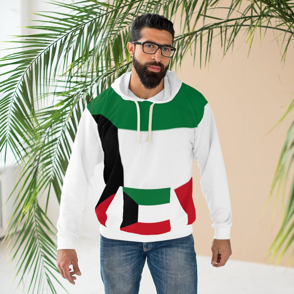 Kuwait AOP Unisex Pullover Hoodie