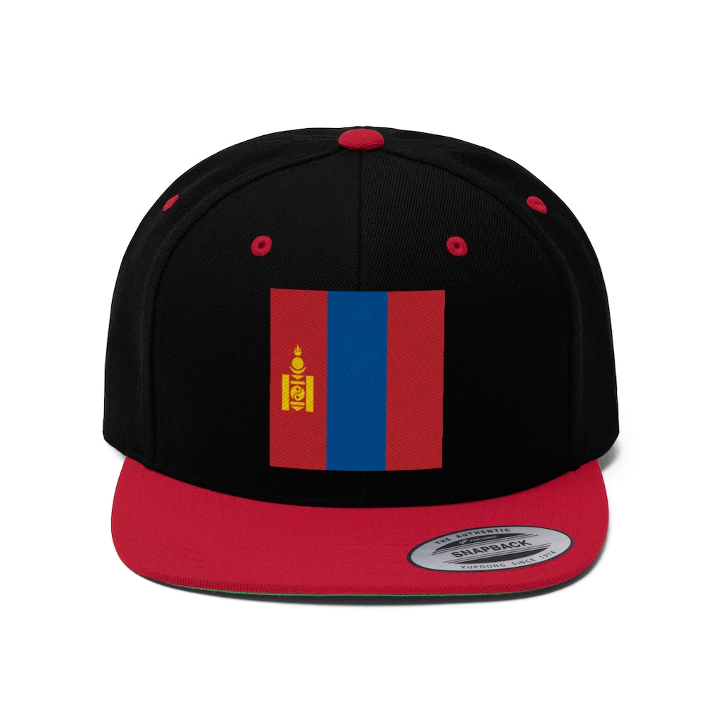 MONGOLIA Unisex Flat Bill Hat