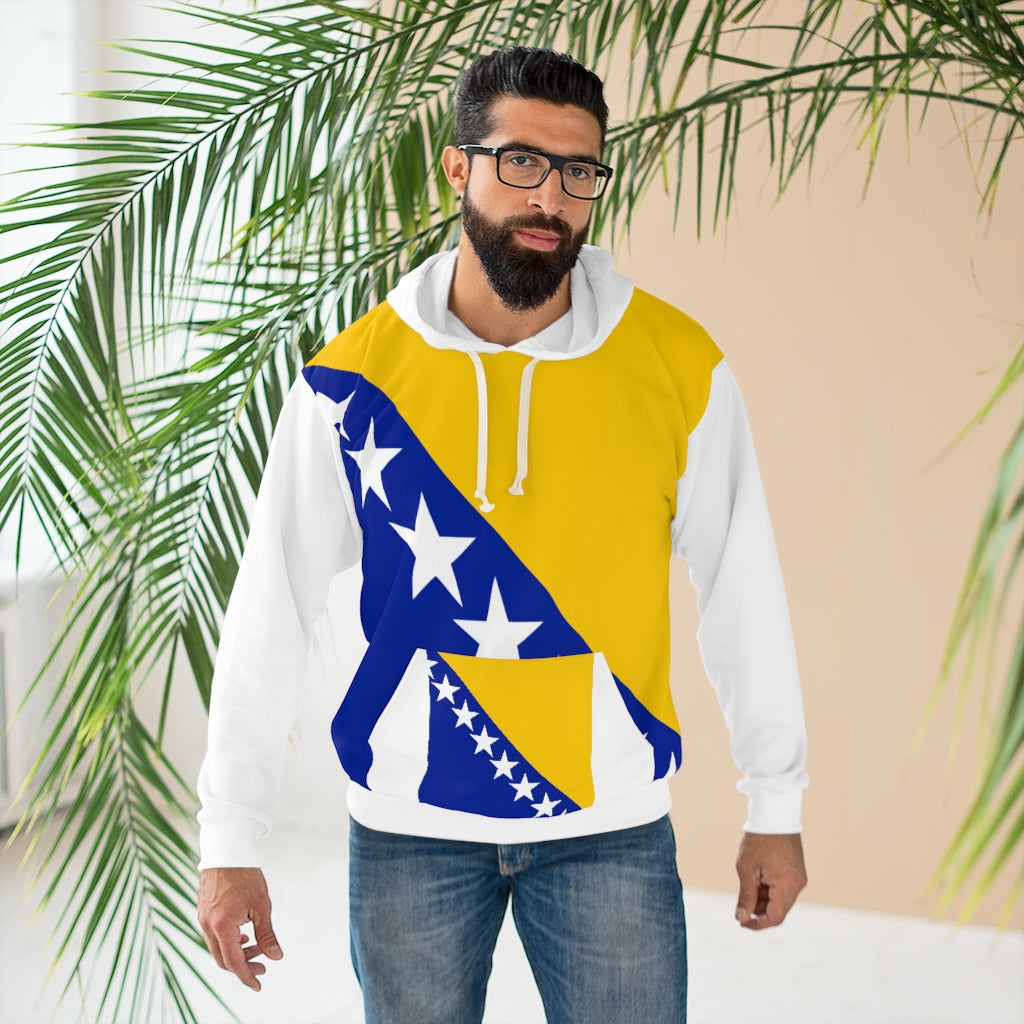 Bosnia and Herzegovina AOP Unisex Pullover Hoodie