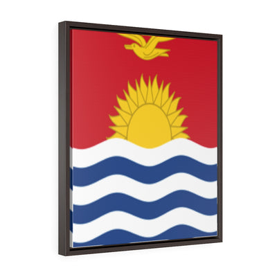 KIRIBATI Vertical Framed Premium Gallery Wrap Canvas