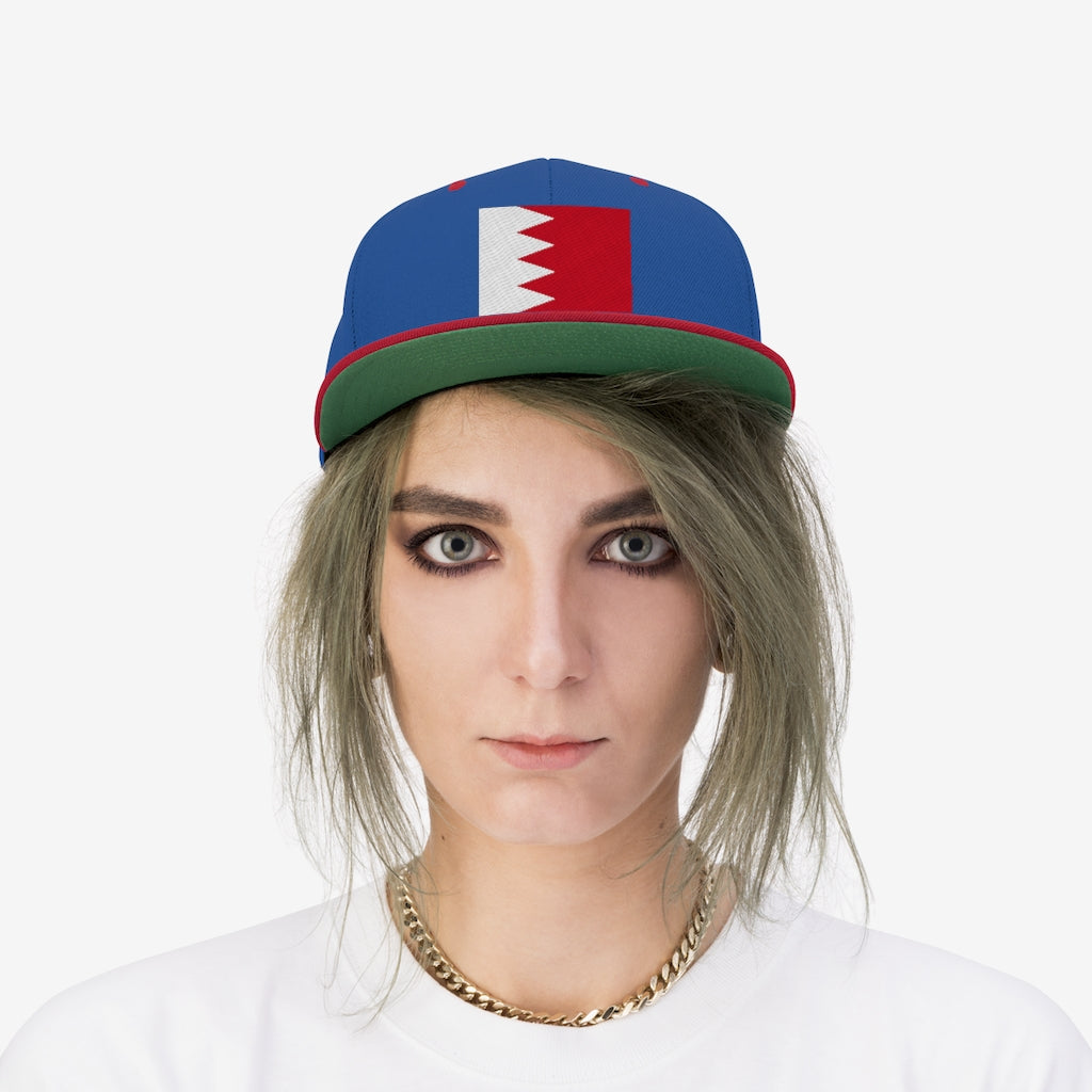 BAHRAIN Unisex Flat Bill Hat