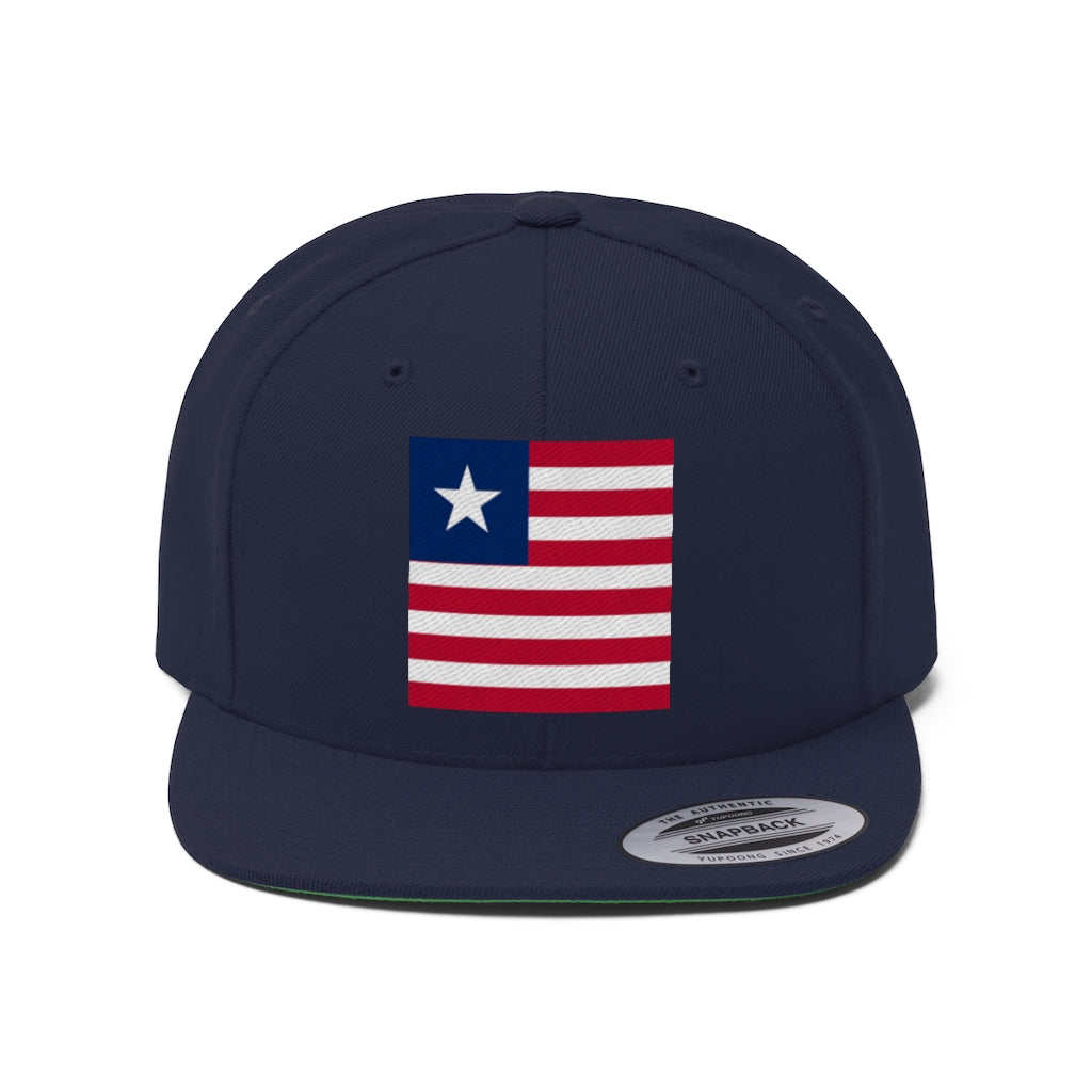 LIBERIA Unisex Flat Bill Hat