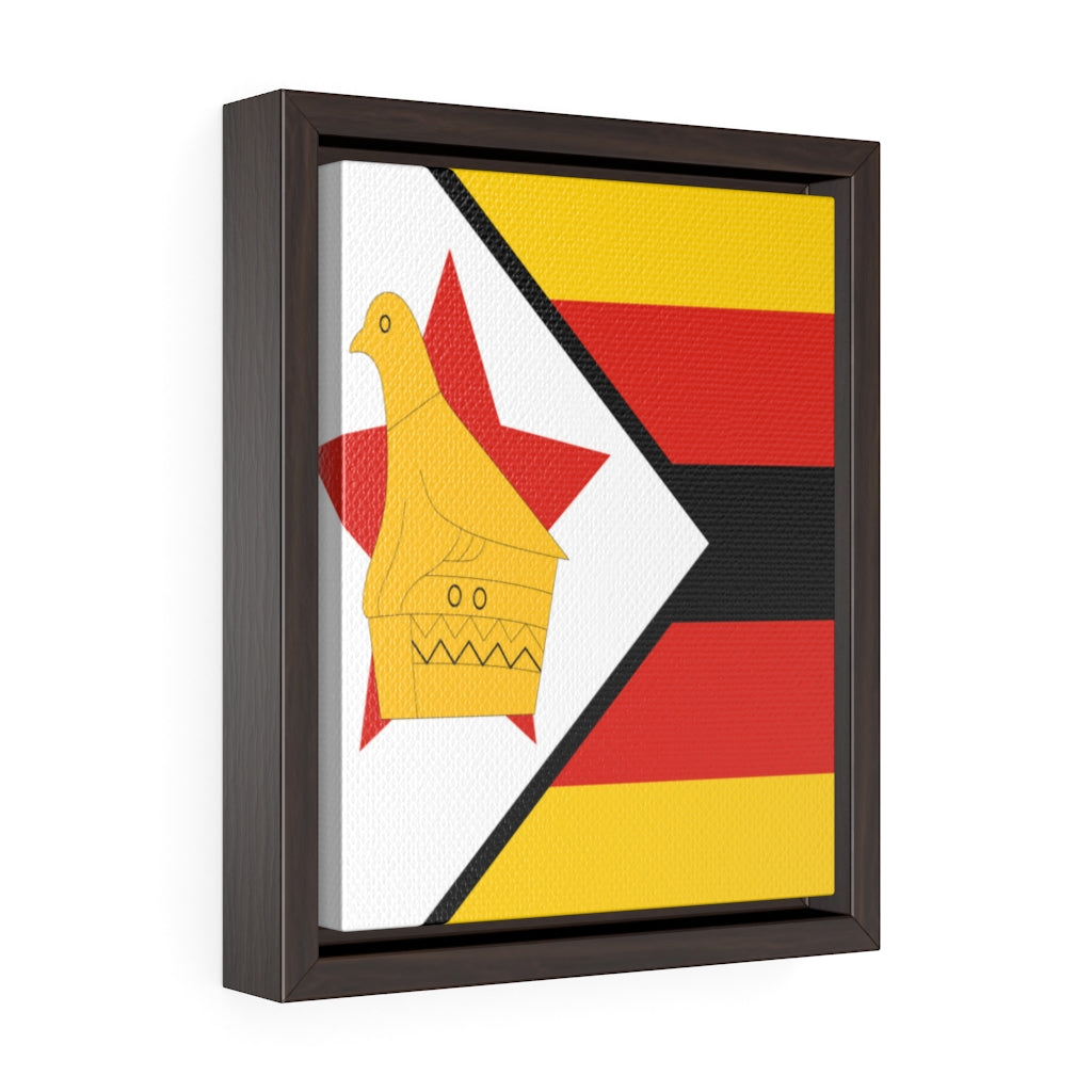 ZIMBABWE Vertical Framed Premium Gallery Wrap Canvas