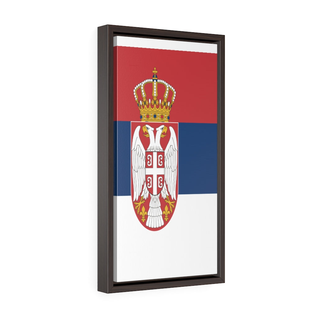 SERBIA Vertical Framed Premium Gallery Wrap Canvas