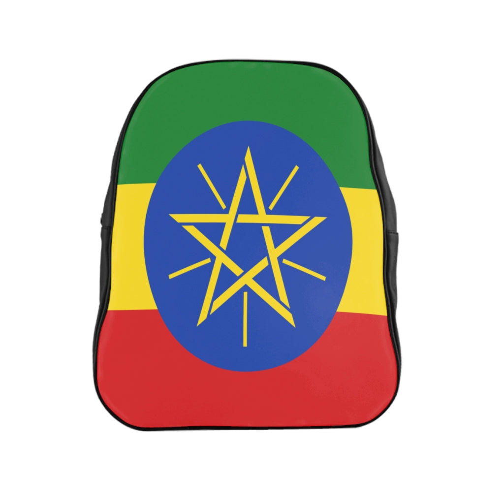 ETHIOPIA FLAG School Backpack