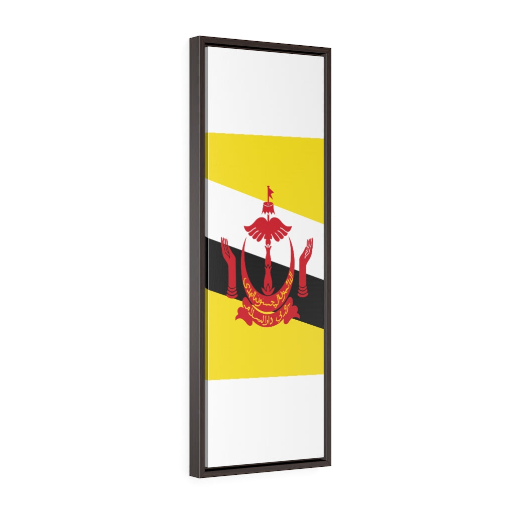 BRUNEI Vertical Framed Premium Gallery Wrap Canvas