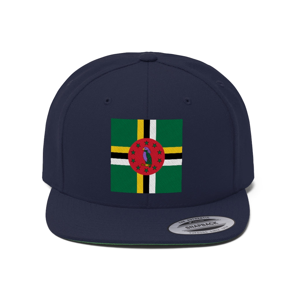 DOMINICA Unisex Flat Bill Hat