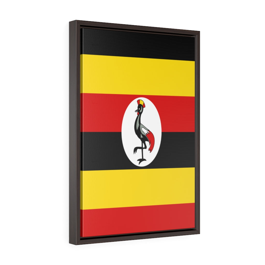 UGANDA Vertical Framed Premium Gallery Wrap Canvas