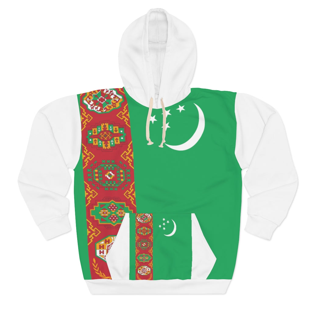 TURKMENISTAN AOP Unisex Pullover Hoodie