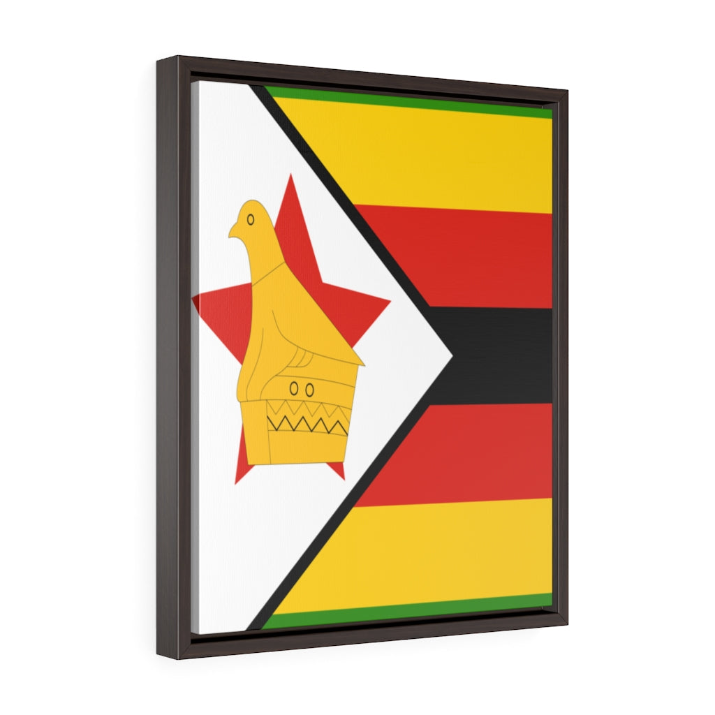 ZIMBABWE Vertical Framed Premium Gallery Wrap Canvas