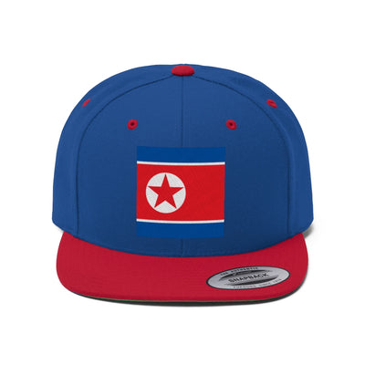 NORTH KOREA Unisex Flat Bill Hat