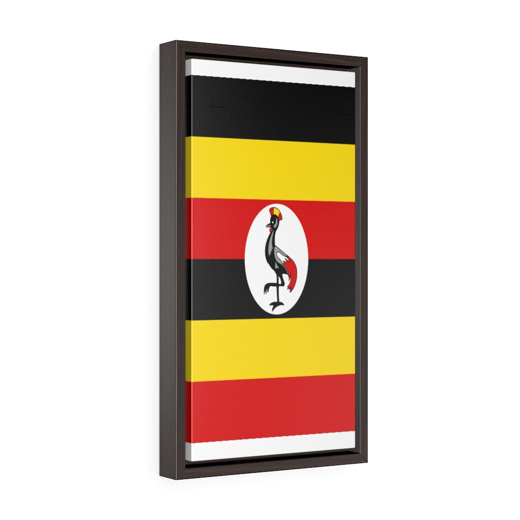 UGANDA Vertical Framed Premium Gallery Wrap Canvas