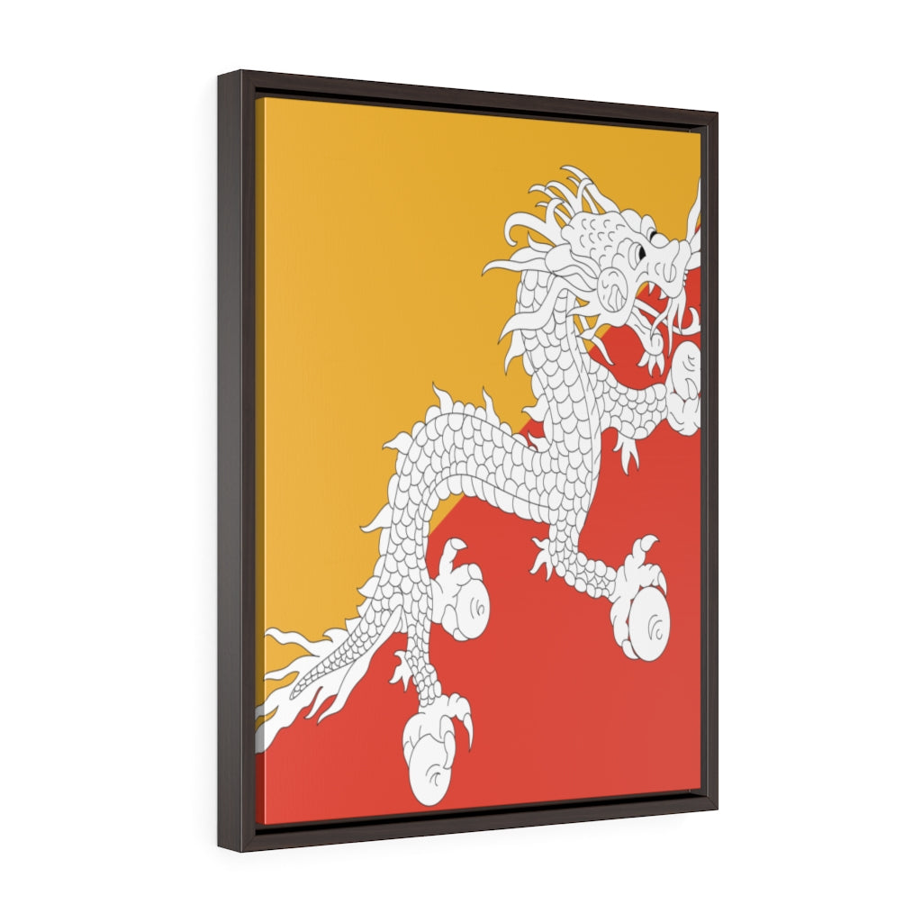 BHUTAN Vertical Framed Premium Gallery Wrap Canvas