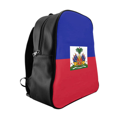 HAITI FLAG School Backpack