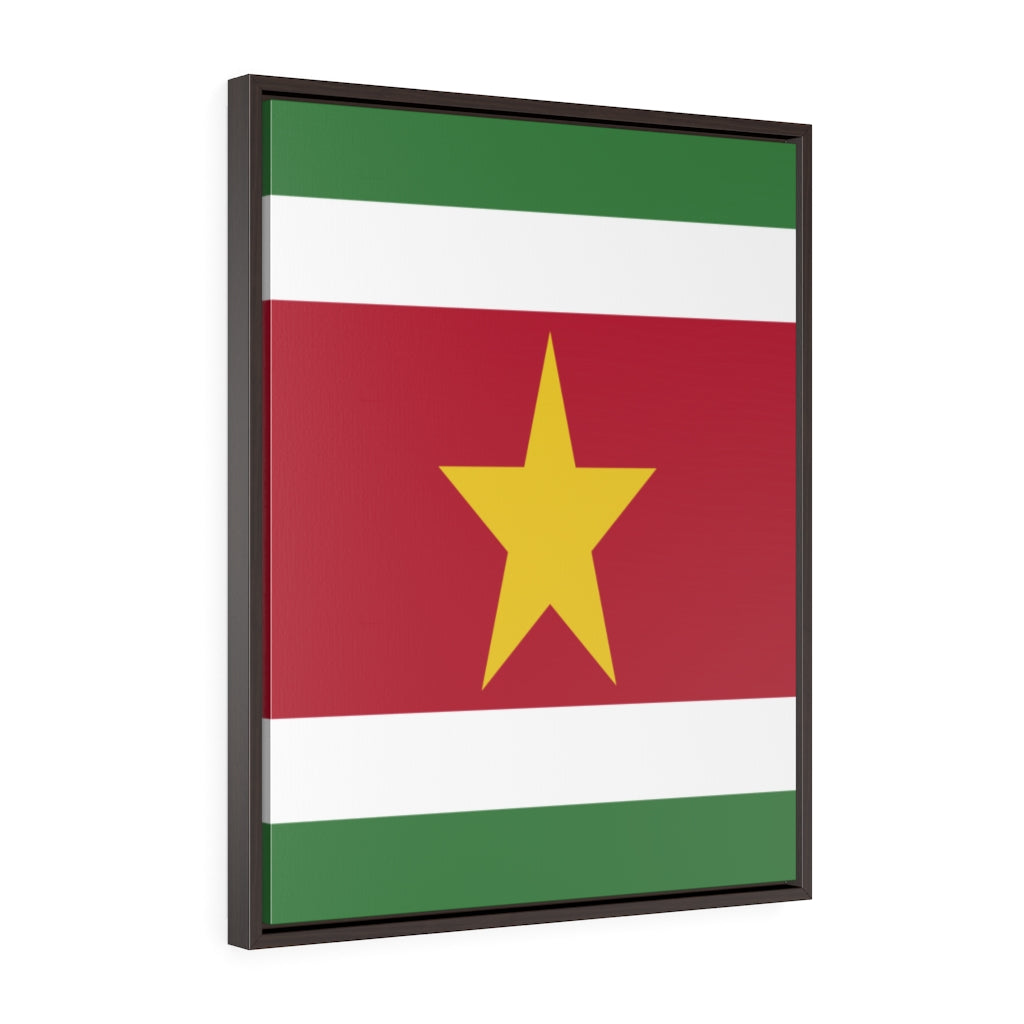 SURINAME Vertical Framed Premium Gallery Wrap Canvas