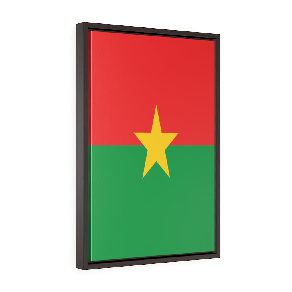 BURKINA FASO Vertical Framed Premium Gallery Wrap Canvas