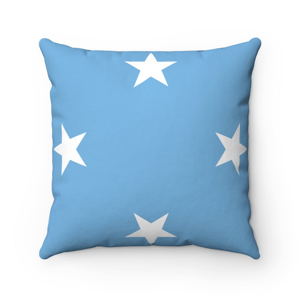 Micronesia flag Spun Polyester Square Pillow