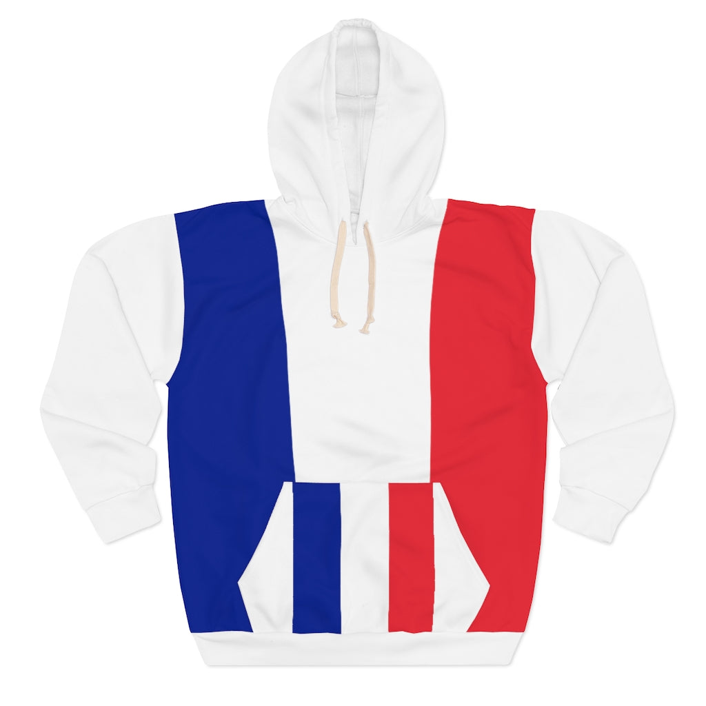 France AOP Unisex Pullover Hoodie