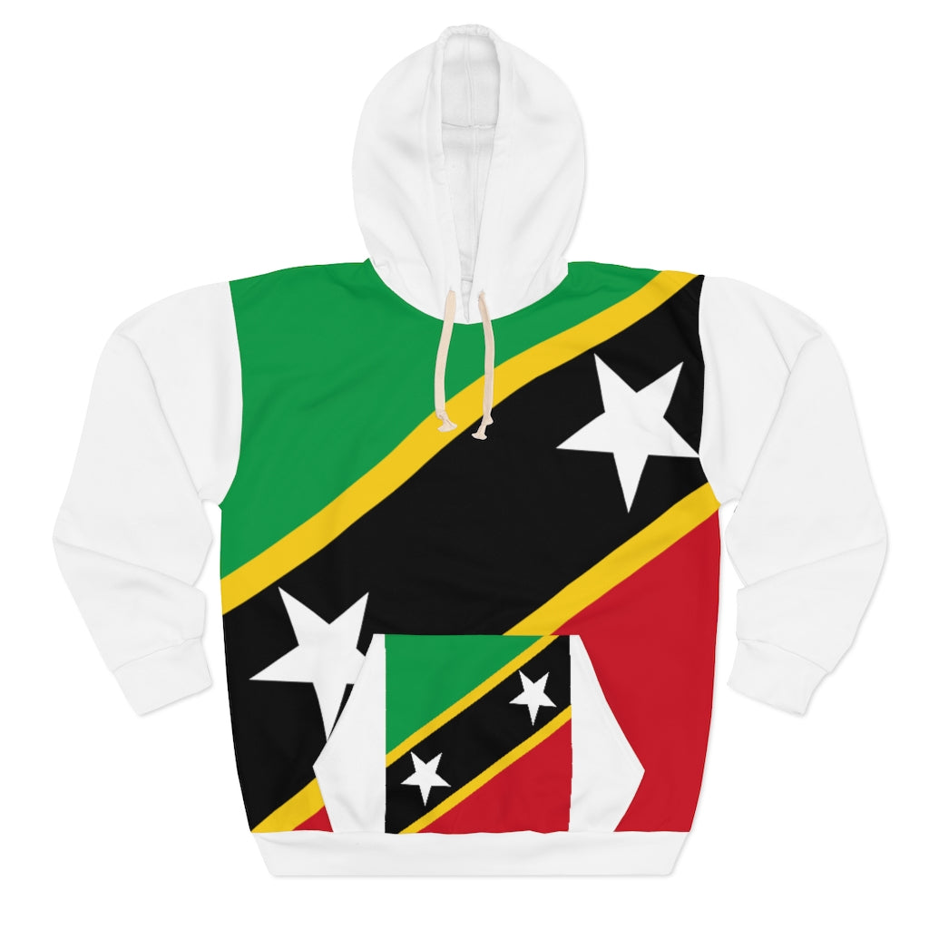 SAINT KITTS AND NEVIS AOP Unisex Pullover Hoodie