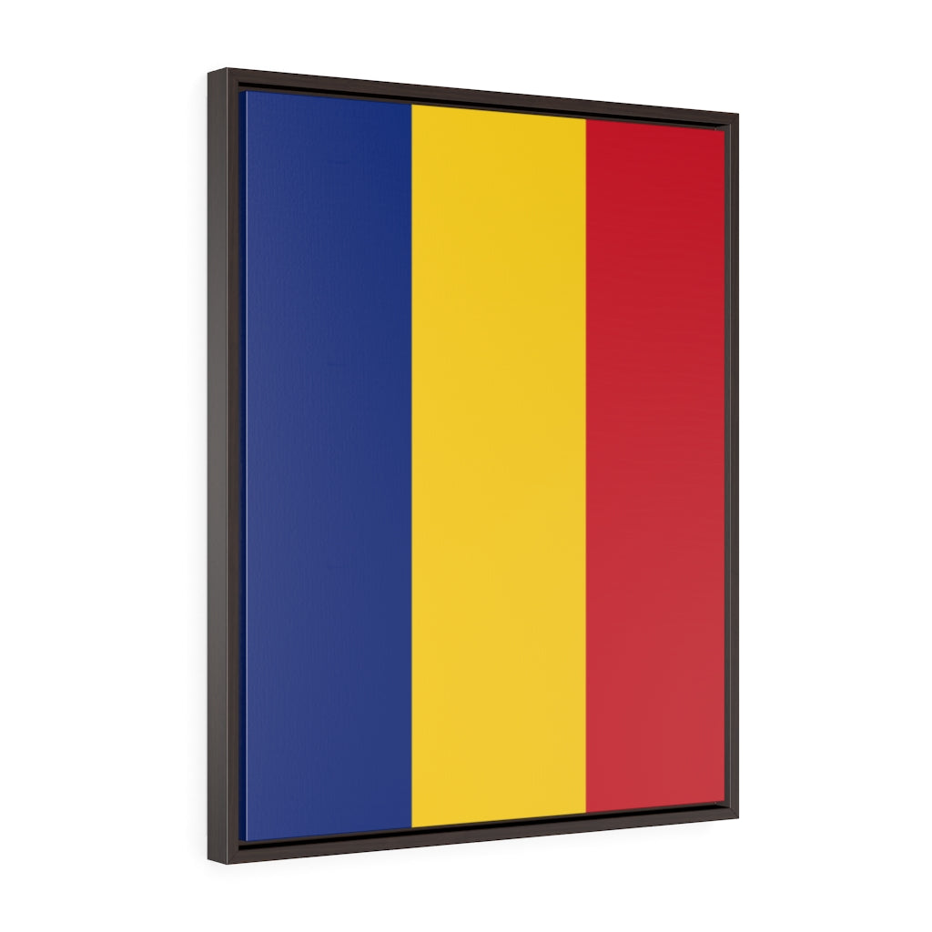 ROMANIA Vertical Framed Premium Gallery Wrap Canvas