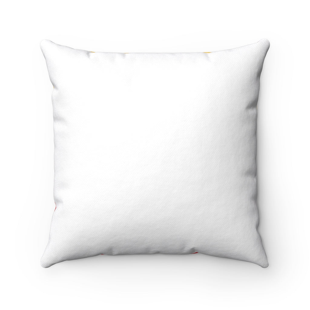 Myanmar flag Spun Polyester Square Pillow