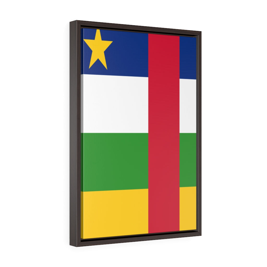 CENTRAL AFRICAN REPUBLIC Vertical Framed Premium Gallery Wrap Canvas