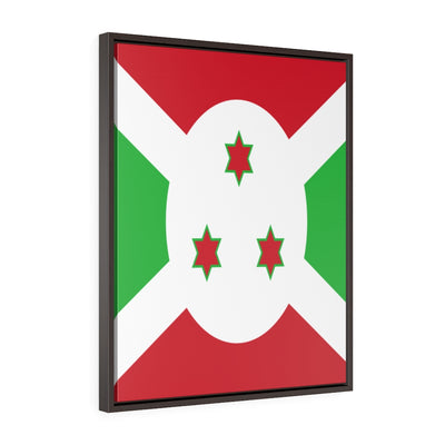 BURUNDI Vertical Framed Premium Gallery Wrap Canvas