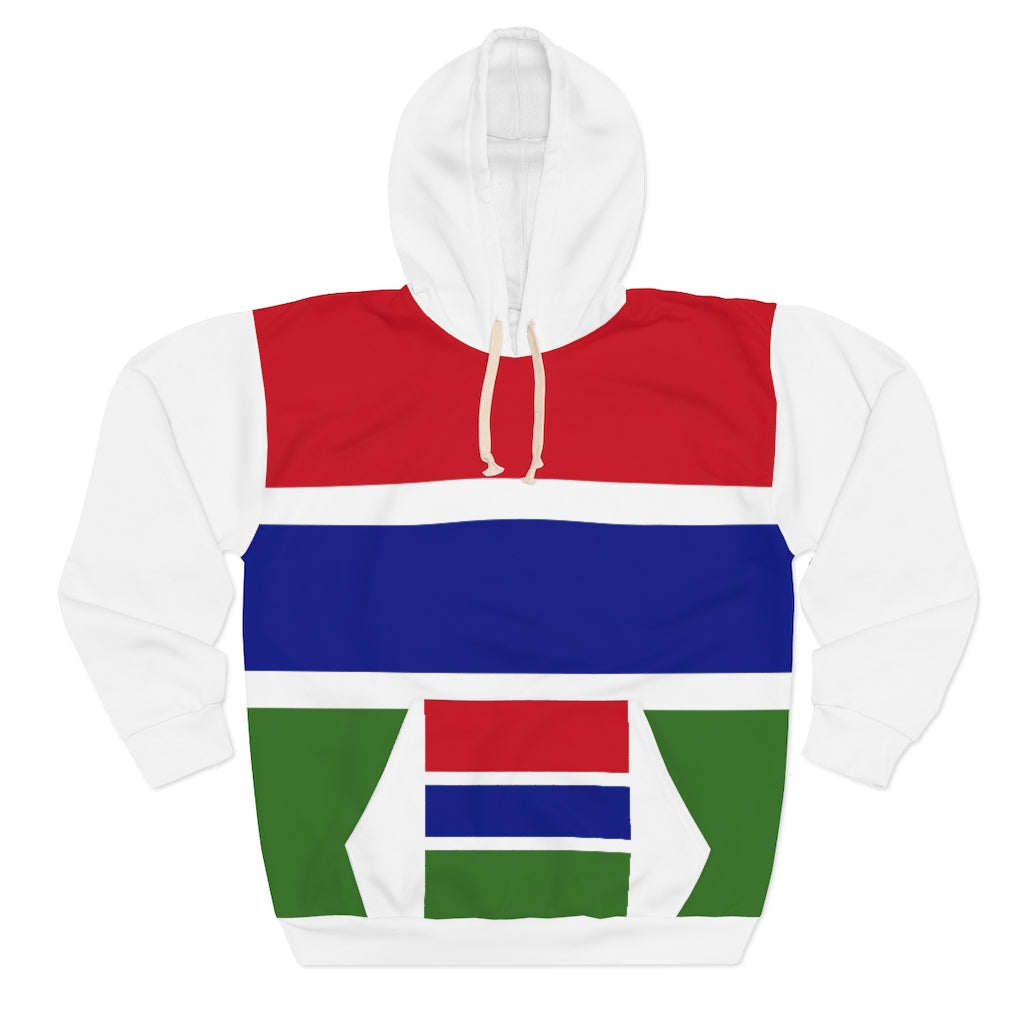 Gambia AOP Unisex Pullover Hoodie