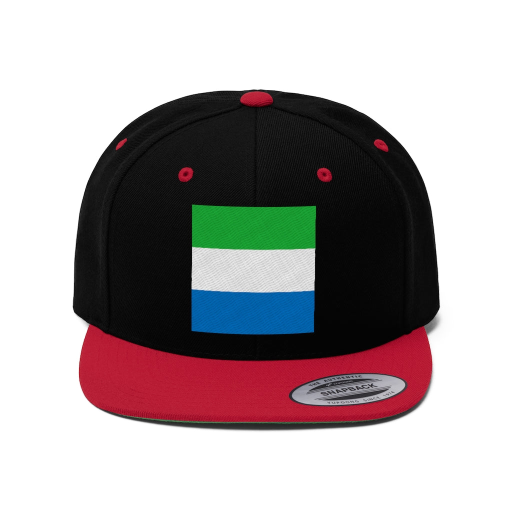 SIERRA LEONE Unisex Flat Bill Hat