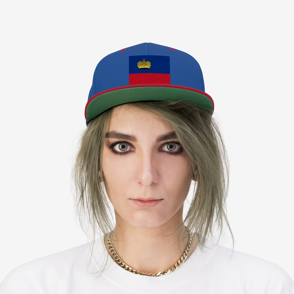 LIECHTENSTEIN Unisex Flat Bill Hat