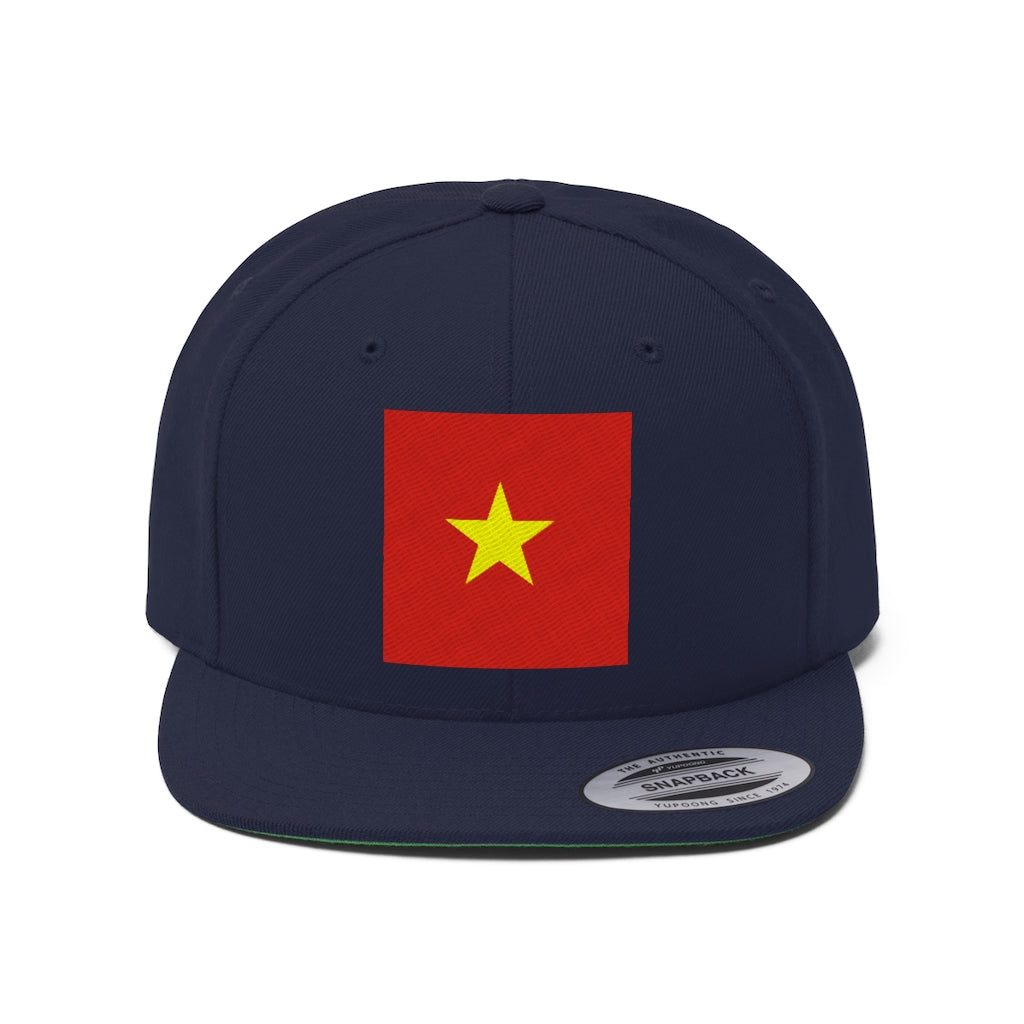 VIETNAM Unisex Flat Bill Hat