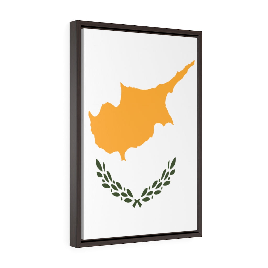 CYPRUS Vertical Framed Premium Gallery Wrap Canvas