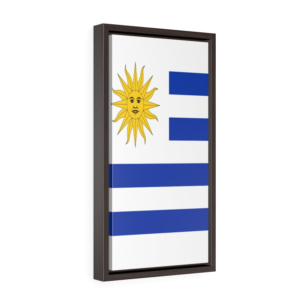 URUGUAY Vertical Framed Premium Gallery Wrap Canvas