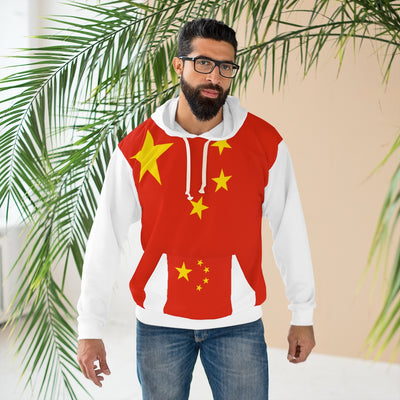 China AOP Unisex Pullover Hoodie