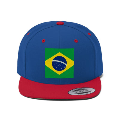 BRAZIL Unisex Flat Bill Hat