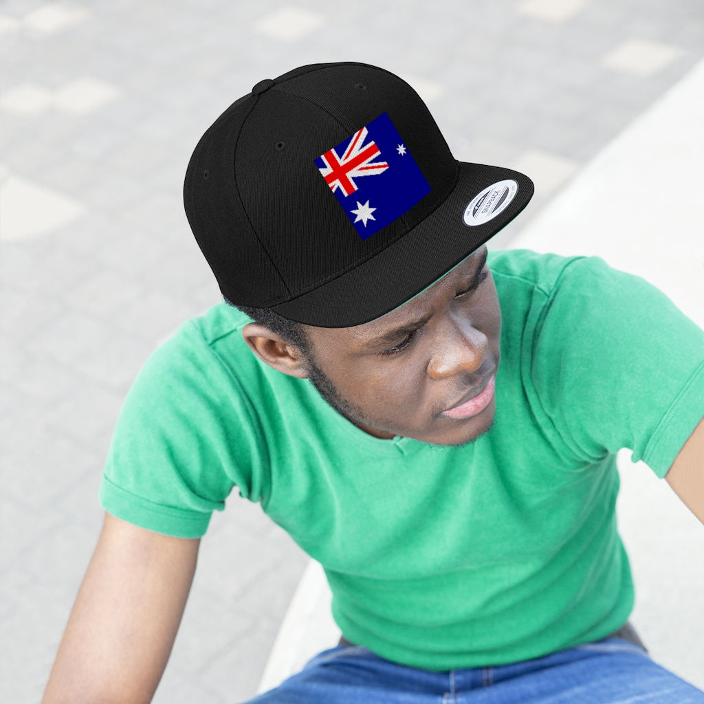 AUSTRALIA Unisex Flat Bill Hat