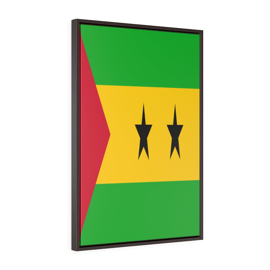 SAO TOME Vertical Framed Premium Gallery Wrap Canvas