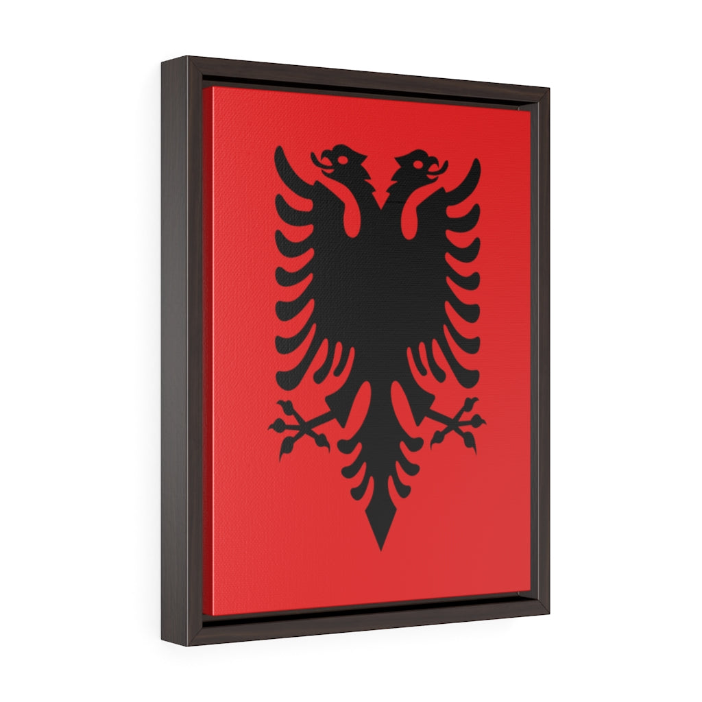 ALBANIA Vertical Framed Premium Gallery Wrap Canvas