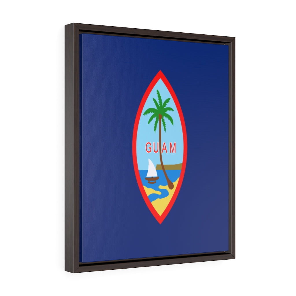 GUAM Vertical Framed Premium Gallery Wrap Canvas