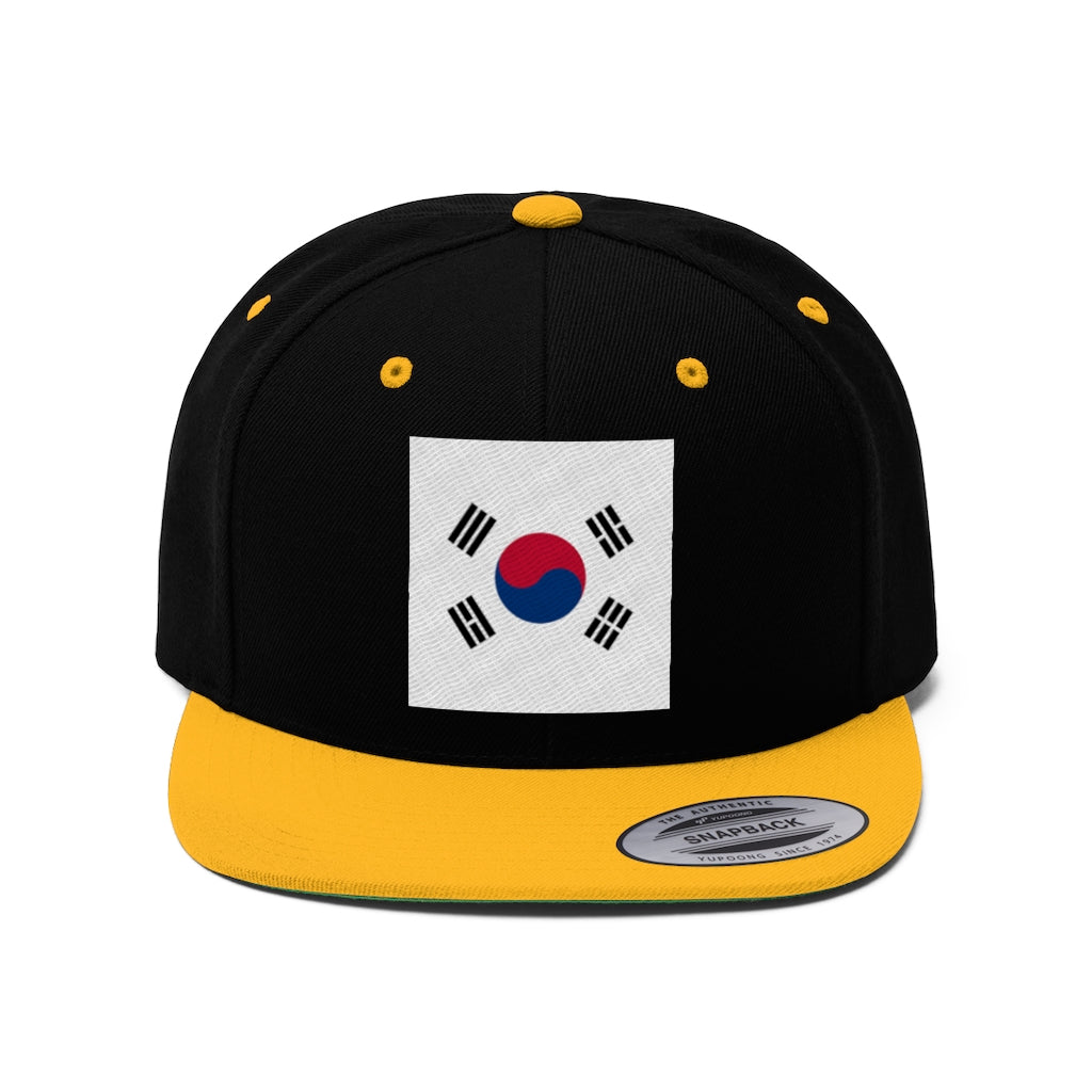 SOUTH KOREA Unisex Flat Bill Hat