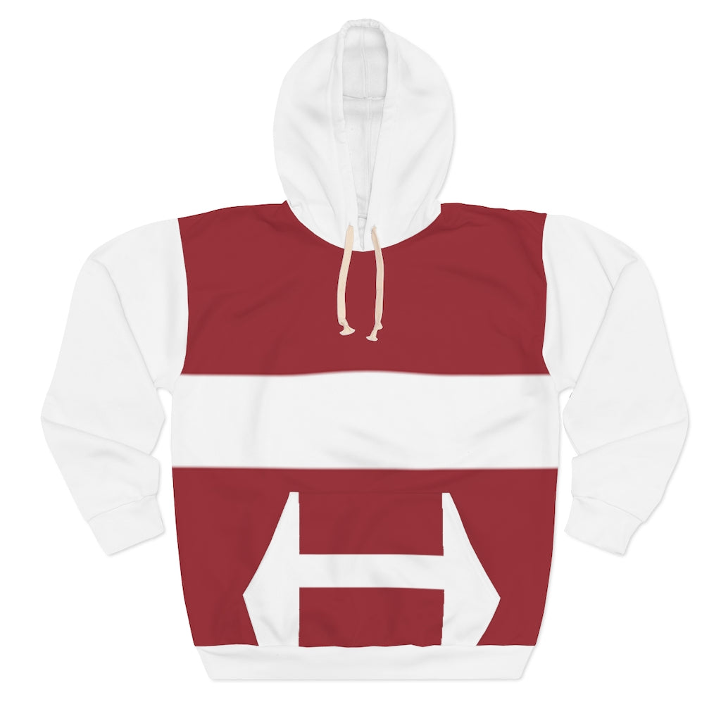 Latvia AOP Unisex Pullover Hoodie