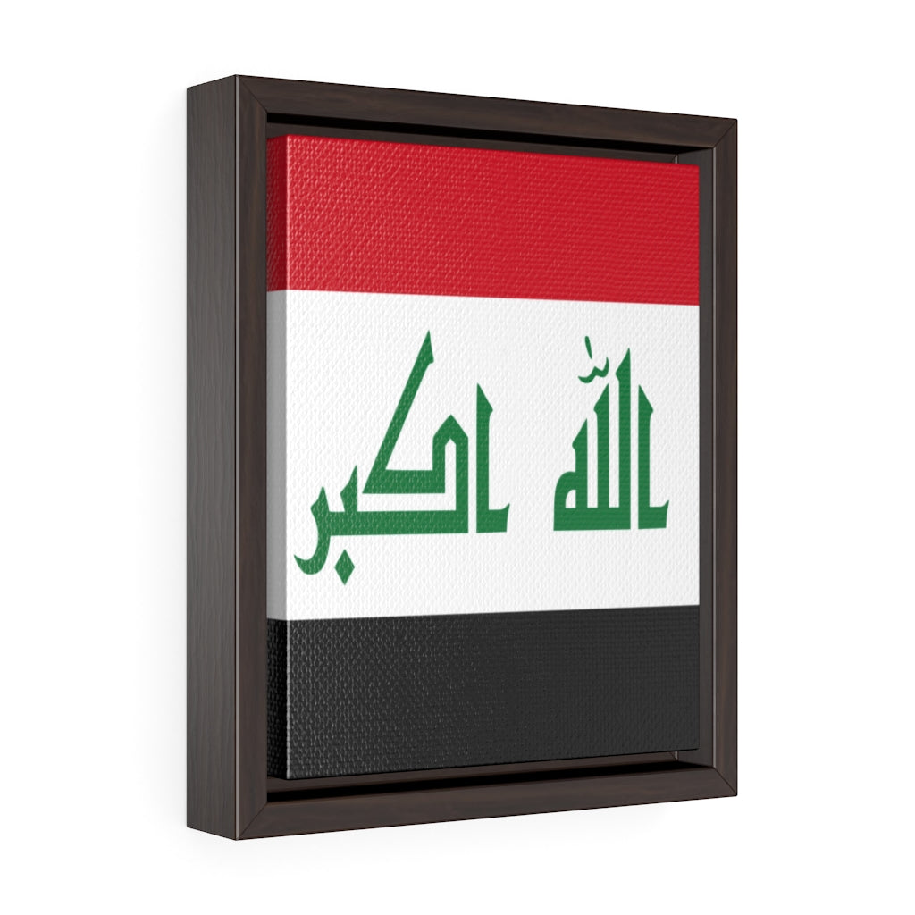 IRAQ Vertical Framed Premium Gallery Wrap Canvas