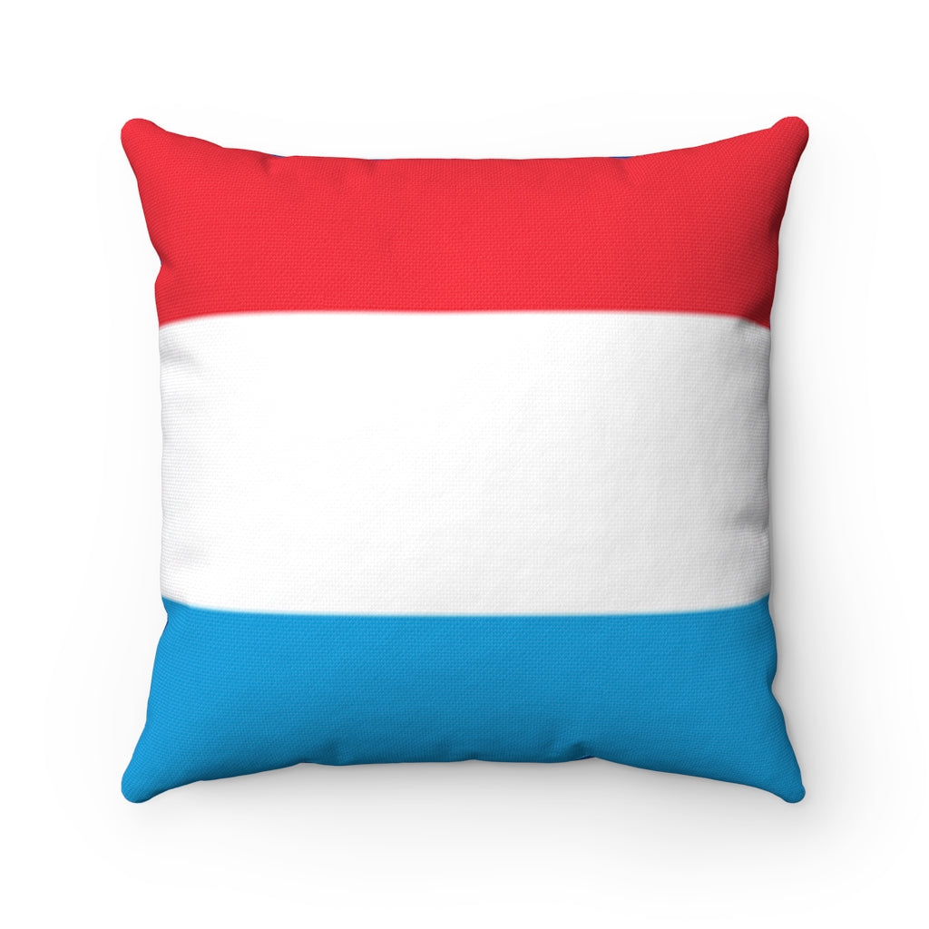 Luxembur flag Spun Polyester Square Pillow