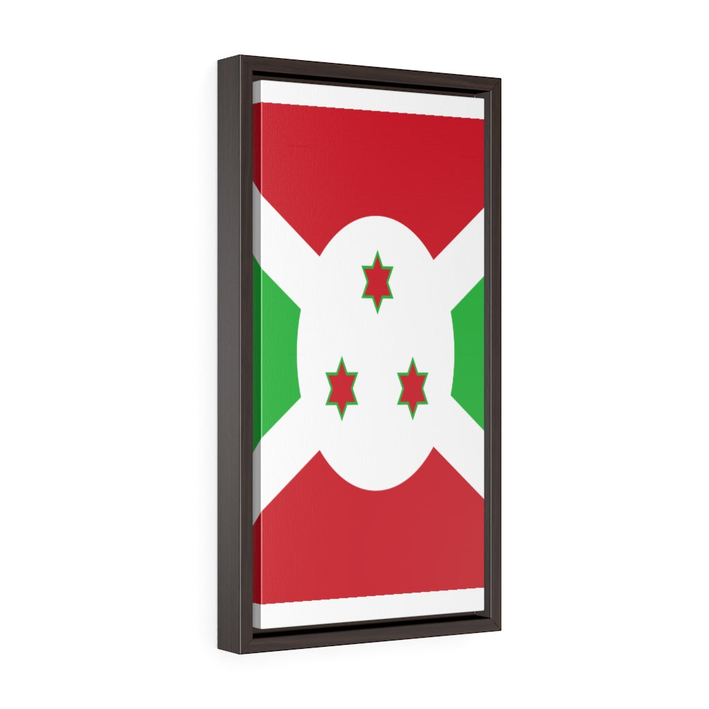 BURUNDI Vertical Framed Premium Gallery Wrap Canvas